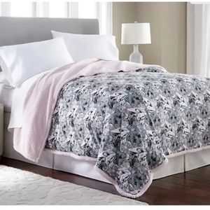 New Micro Flannel Sherpa “Cat Collage” Full/Queen Warm and Fuzzy Blanket